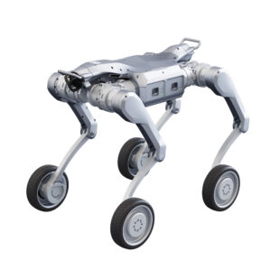 Unitree A2-W standard wheeled quadruped robot dog for fast indoor mobility